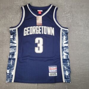 Allen Iverson Georgetown Hoyas Basketball Jersey Med Navy Unlimited Classics